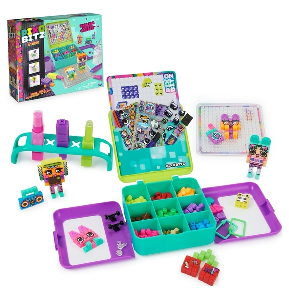 Pixobitz Studio with 500 No Heat Water Fuse Beads, Decos & Accessories - Picture 10 of 14